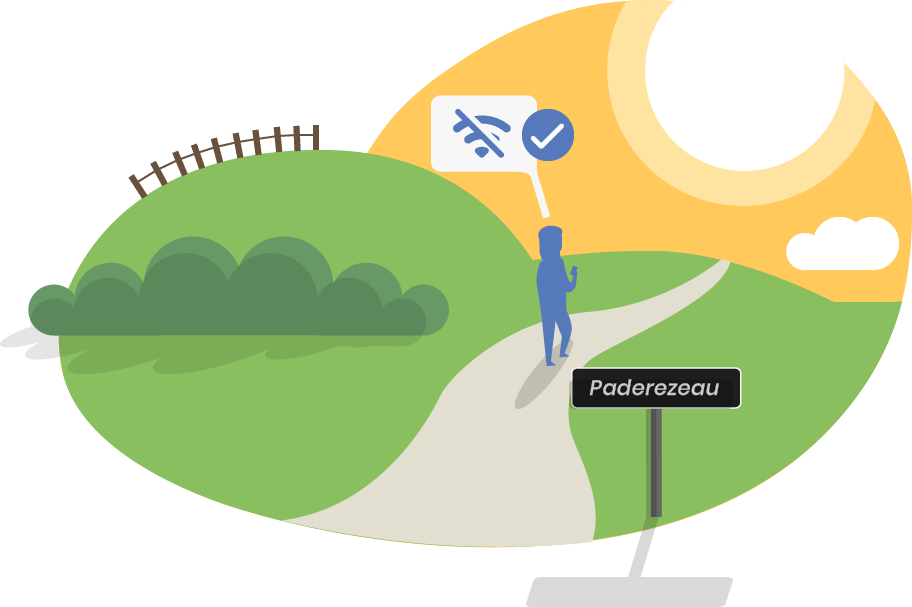 Balade avec l’application Loopi hors-ligne